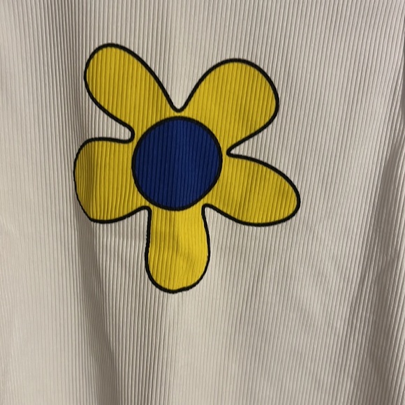 High Neck flower cropped tank - Picture 2 of 2